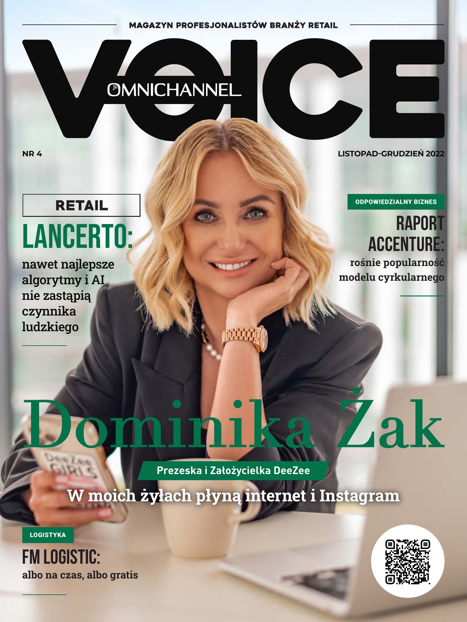 Dominika Żak na okładce magazynu Omnichannel News