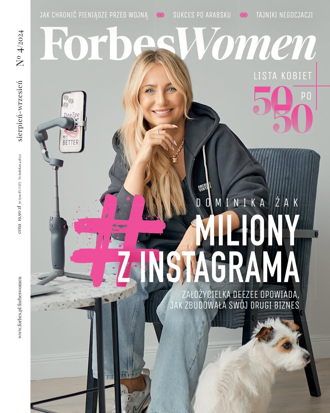 Dominika Żak na okładce magazynu Forbes Women